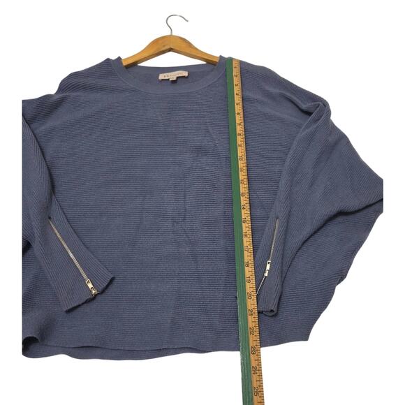Philosophy Republic Clothing Woman's Blue Sweater Zips On Sleeves Size XL - Picture 7 of 8